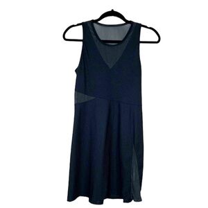 BALEAF Black Athletic Tank Dress with Sheer Panel Cutouts size Small